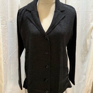 Sigrid Olsen Black Knit Sweater